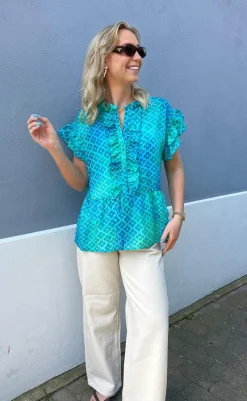 Sale Top - Freya - Aqua T-shirts & Toppe