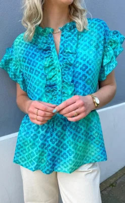 Sale Top - Freya - Aqua T-shirts & Toppe