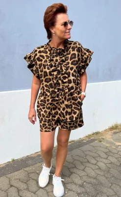 Hot Top - Freya - Leopard T-shirts & Toppe