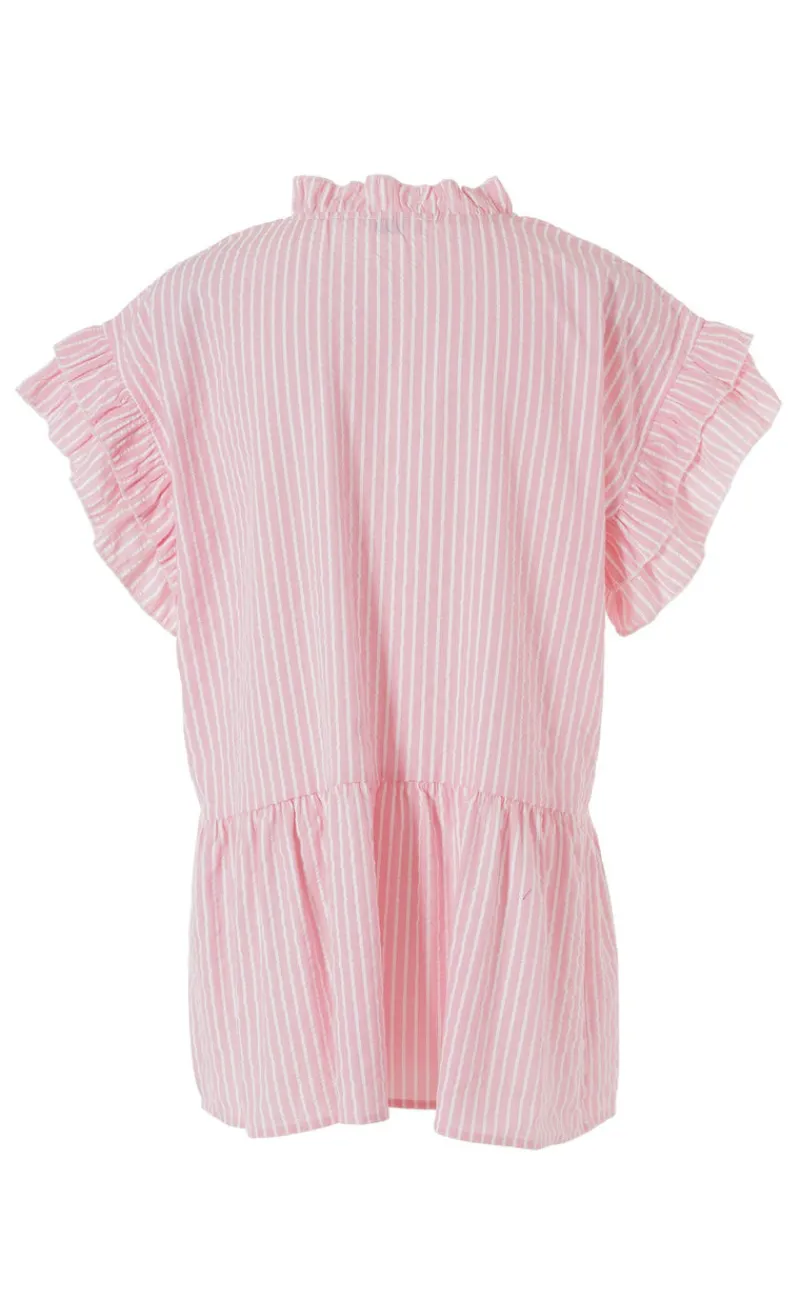 Sale Top - Freya - Pink Striped T-shirts & Toppe