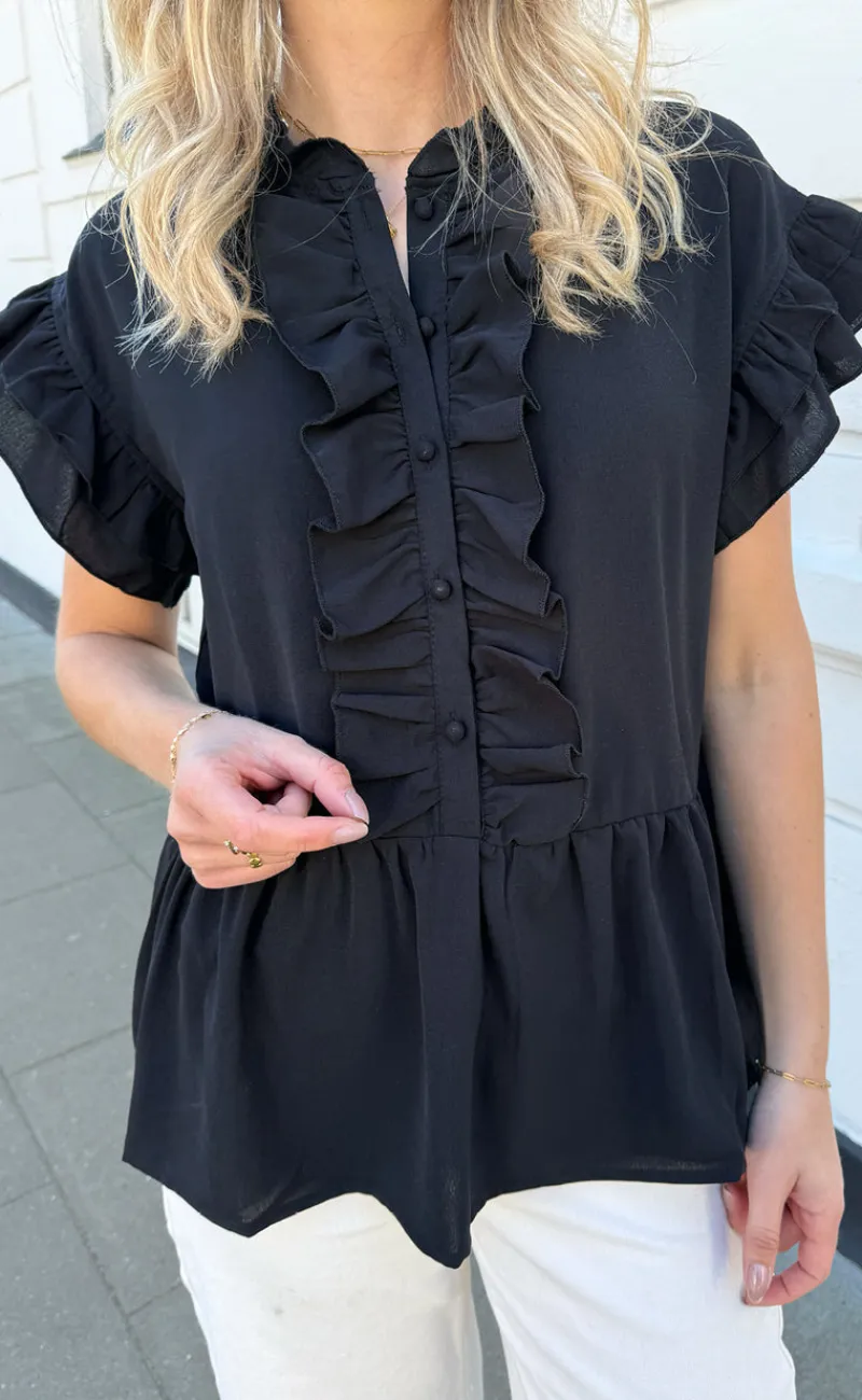 Best Top - Freya - Black T-shirts & Toppe