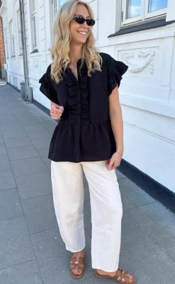 Best Top - Freya - Black T-shirts & Toppe