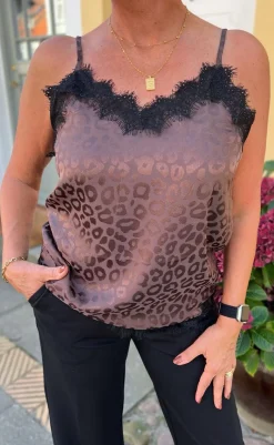 Top - Kiki - Chocolate Leopard T-shirts & Toppe