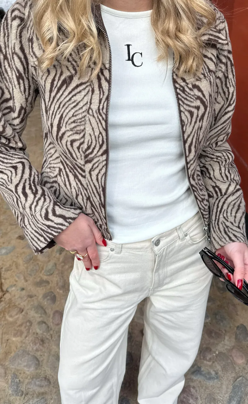 Top - Lea Logo - Off White T-shirts & Toppe