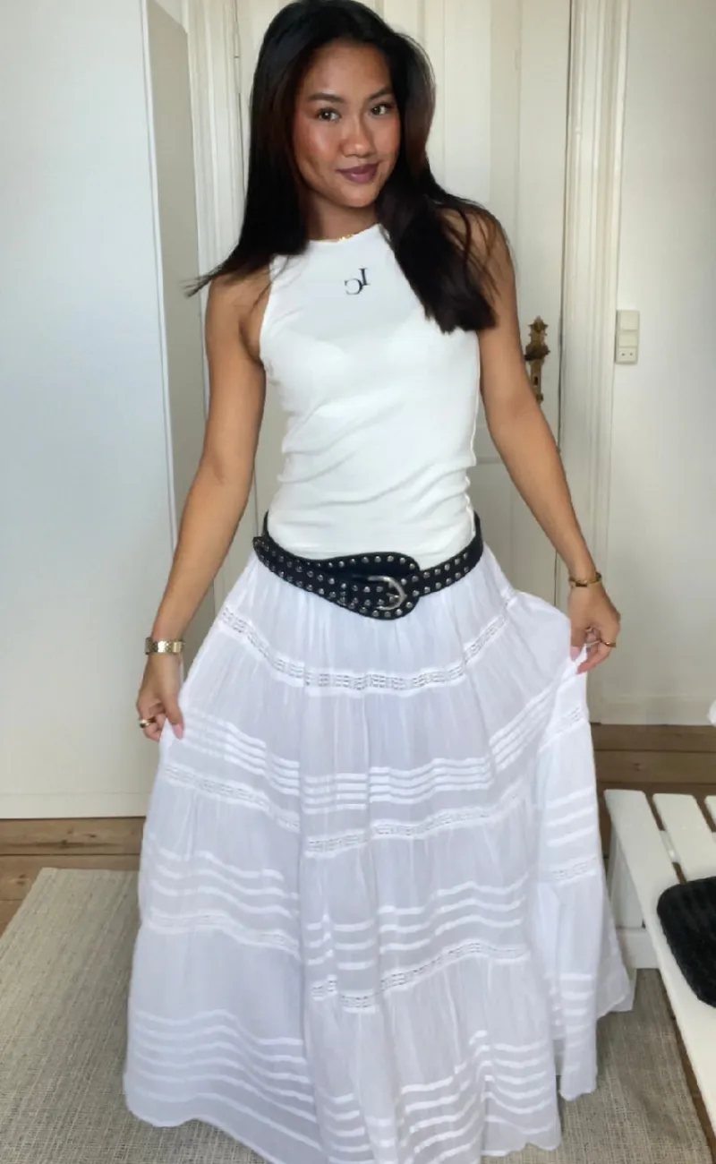 Top - Lea Logo - Off White T-shirts & Toppe