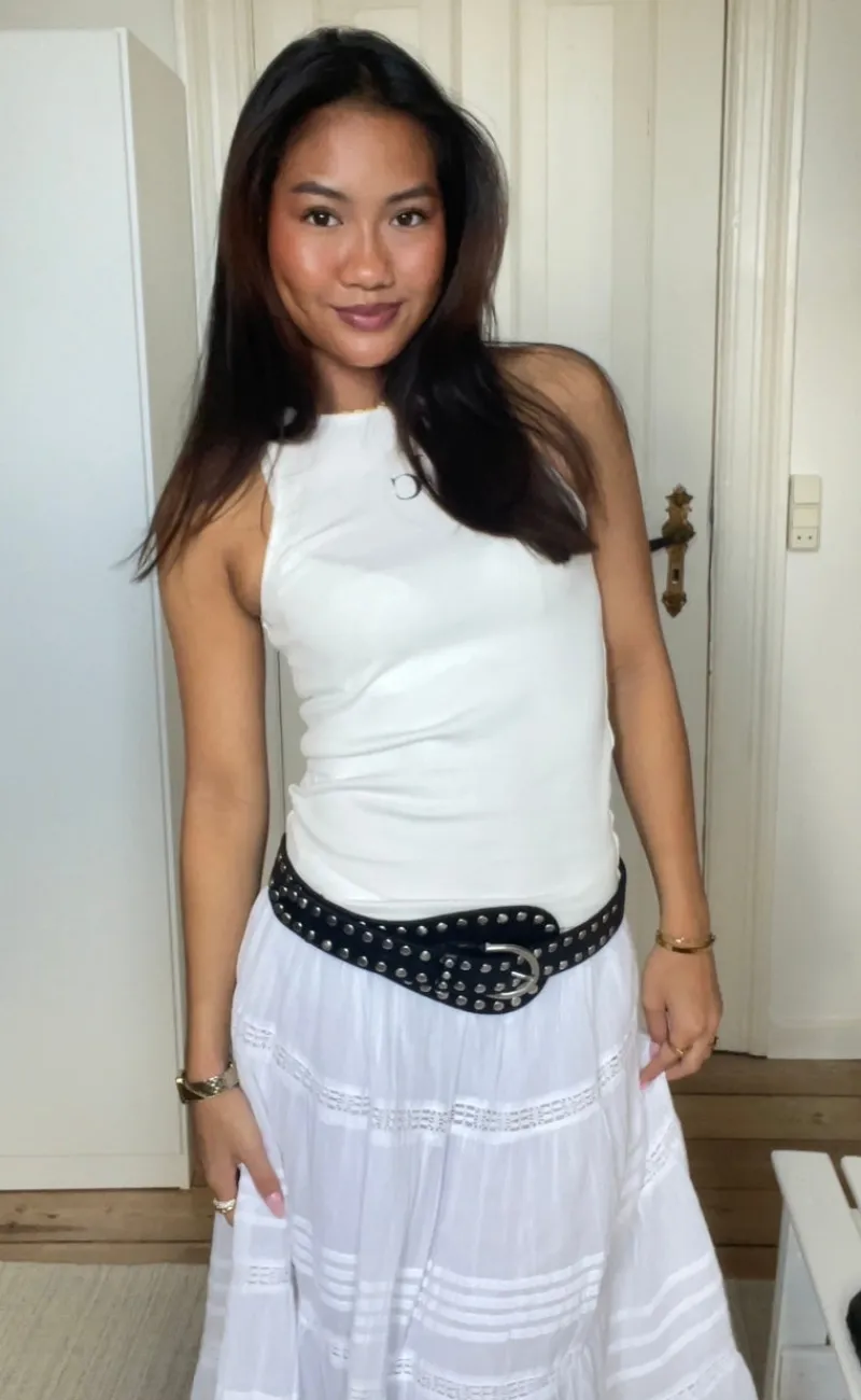 Top - Lea Logo - Off White T-shirts & Toppe