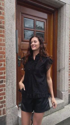 Top - Pia Lace - Creme T-shirts & Toppe