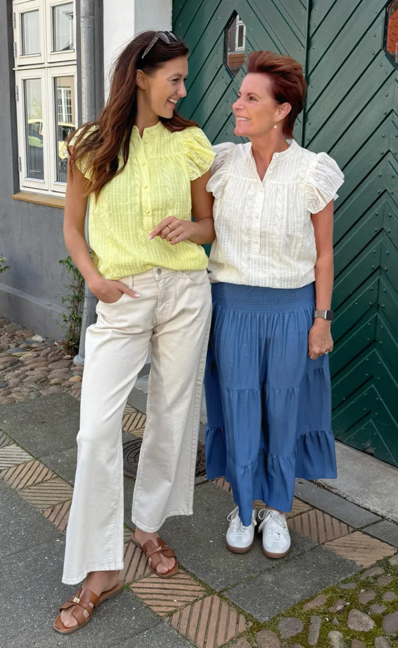 Top - Tania - Cream T-shirts & Toppe