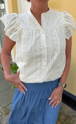 Top - Tania - Cream T-shirts & Toppe