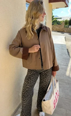 Online Trenchcoat / Jakke - Caroline Contrast - Camel / Brown Jakker & Frakker|Alt Overtøj