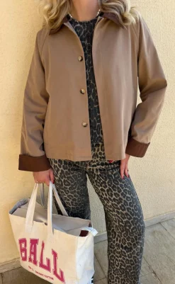 Online Trenchcoat / Jakke - Caroline Contrast - Camel / Brown Jakker & Frakker|Alt Overtøj