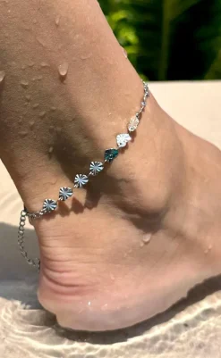 Sale Ankelkæde - Palma - Silver Colour Smykker