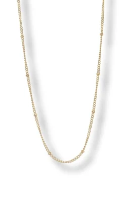 Hot Halskæde - Plain Ball - Gold Colour Smykker