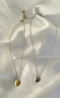 Online Halskæde - Houston Heart - Gold Colour Smykker