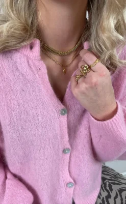 Discount Halskæde - Patricia - Gold Colour Smykker