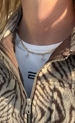 Online Halskæde - Small Flower - Gold Colour Smykker