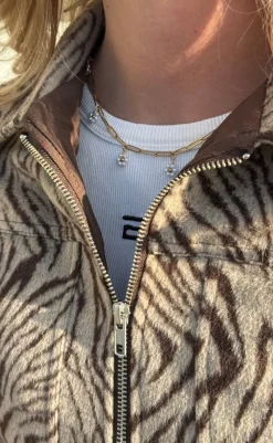 Online Halskæde - Small Flower - Gold Colour Smykker