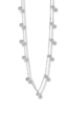 Online Halskæde - Shiny Drop - Silver Colour Smykker