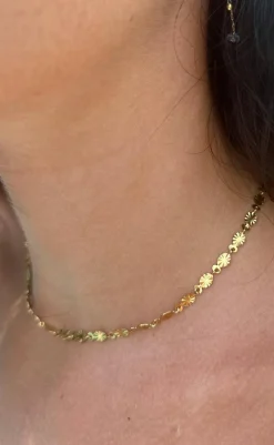 Halskæde - Varna Sun - Gold Colour Smykker