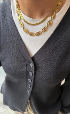 Outlet Halskæde - Elisabeth - Gold Colour Smykker