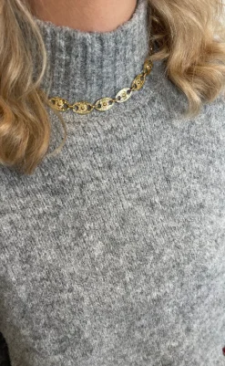 Outlet Halskæde - Elisabeth - Gold Colour Smykker