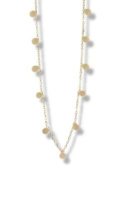 Clearance Halskæde - Shiny Drop - Gold Colour Smykker