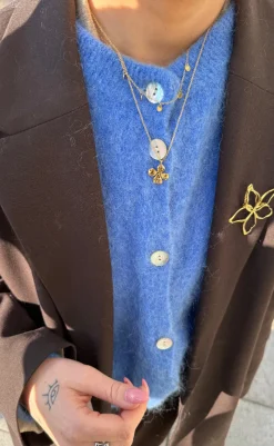 Clearance Halskæde - Shiny Drop - Gold Colour Smykker