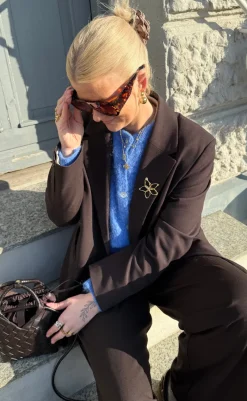 Clearance Halskæde - Shiny Drop - Gold Colour Smykker