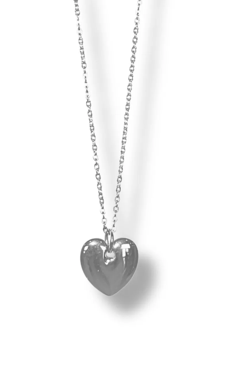 Outlet Halskæde - Houston Heart - Silver Colour Smykker