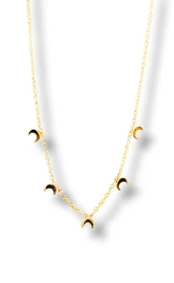 Sale Halskæde - Oslo Moon - Gold Colour Smykker