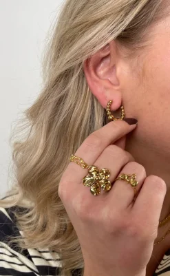 Outlet Øreringe - Emily - Gold Colour Smykker