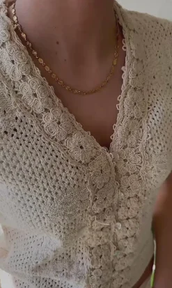 Outlet Øreringe - Sabrina - Gold Colour Smykker