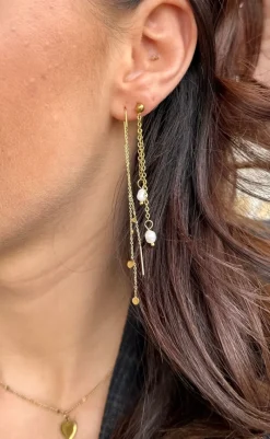 New Øreringe - Malibu - Gold Colour Smykker