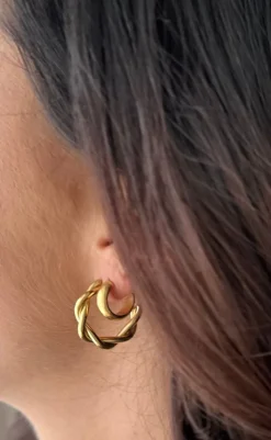 Online Øreringe / Hoops - Ibiza - Gold Colour Smykker