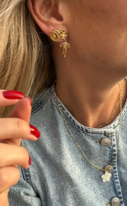 Discount Øreringe - Small Rose - Gold Colour Smykker