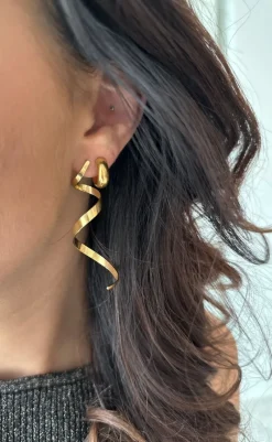 Øreringe - Los Angeles - Gold Colour Smykker