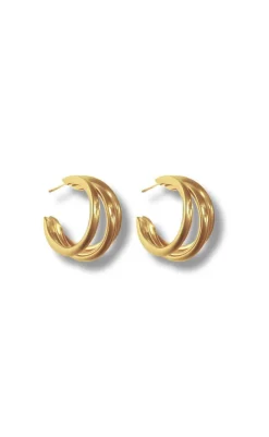 Sale Øreringe / Hoops - Sevilla - Gold Colour Smykker