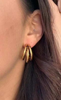 Sale Øreringe / Hoops - Sevilla - Gold Colour Smykker