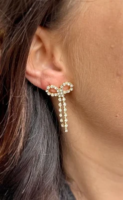 New Øreringe - Kita Bow - Gold Colour Plated Smykker