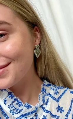 Best Øreringe - Marseille Heart - Silver Colour Smykker