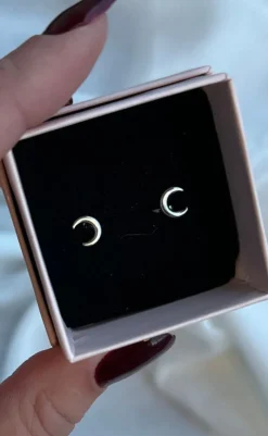 Hot Øreringe - Montreal Moon - Silver Colour Smykker