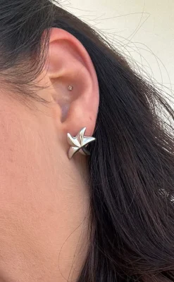 Outlet Øreringe - Starfish - Silver Colour Smykker