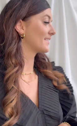 Online Øreringe / Hoops - Lamia - Gold Colour Smykker