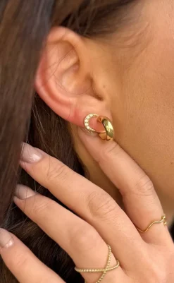 Hot Øreringe / Hoops - Dubai - Gold Colour Smykker