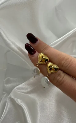 Sale Øreringe - Elba Heart - Pearl Smykker