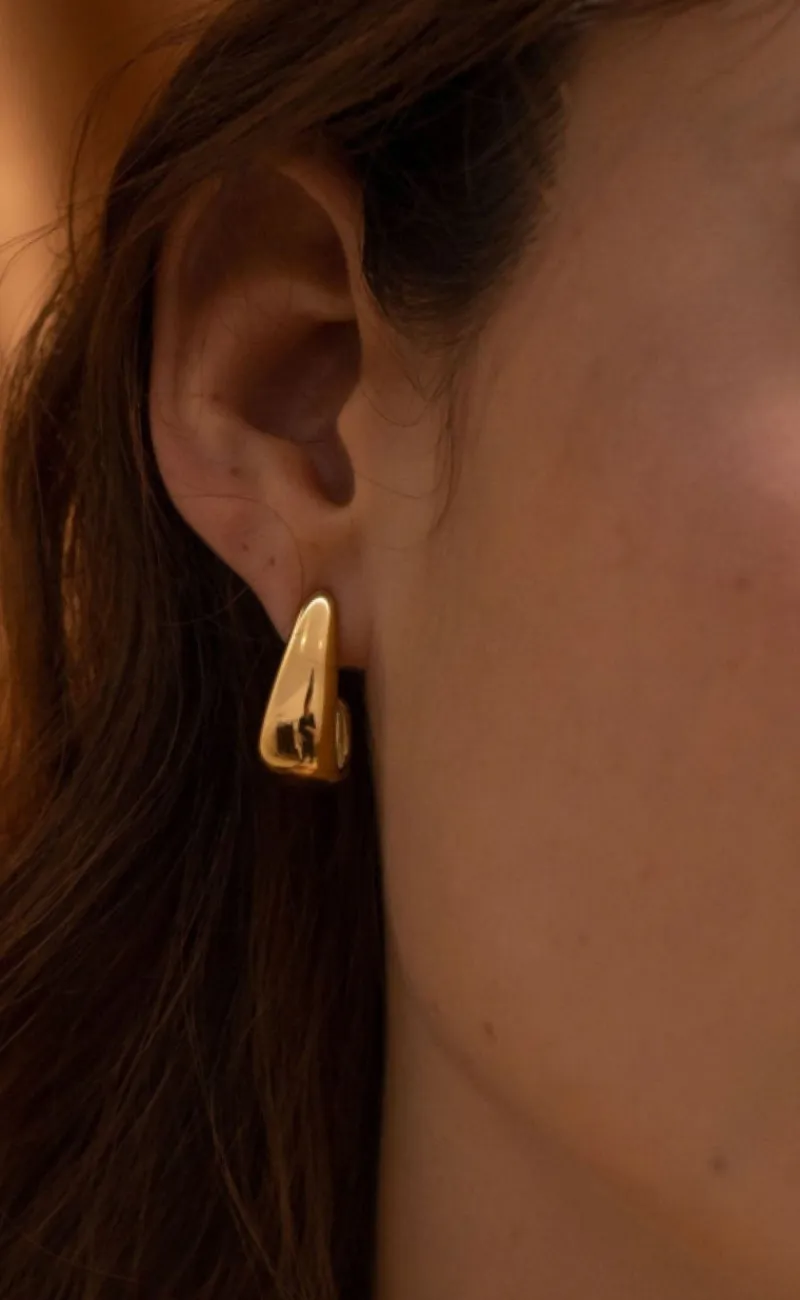 New Øreringe - Monaco - Gold Colour Smykker