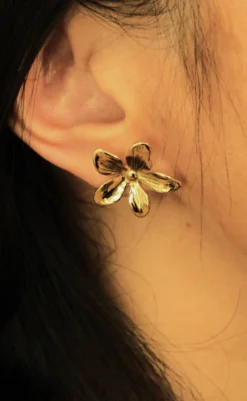 Online Øreringe - Milan - Gold Colour Smykker