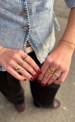 New Ring - Tiff - Gold Colour Smykker