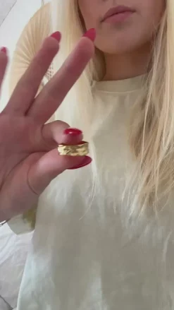 Discount Ring - Brooklyn - Gold Colour Smykker