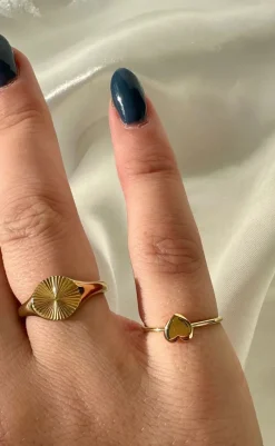 Discount Ring - Brooklyn - Gold Colour Smykker